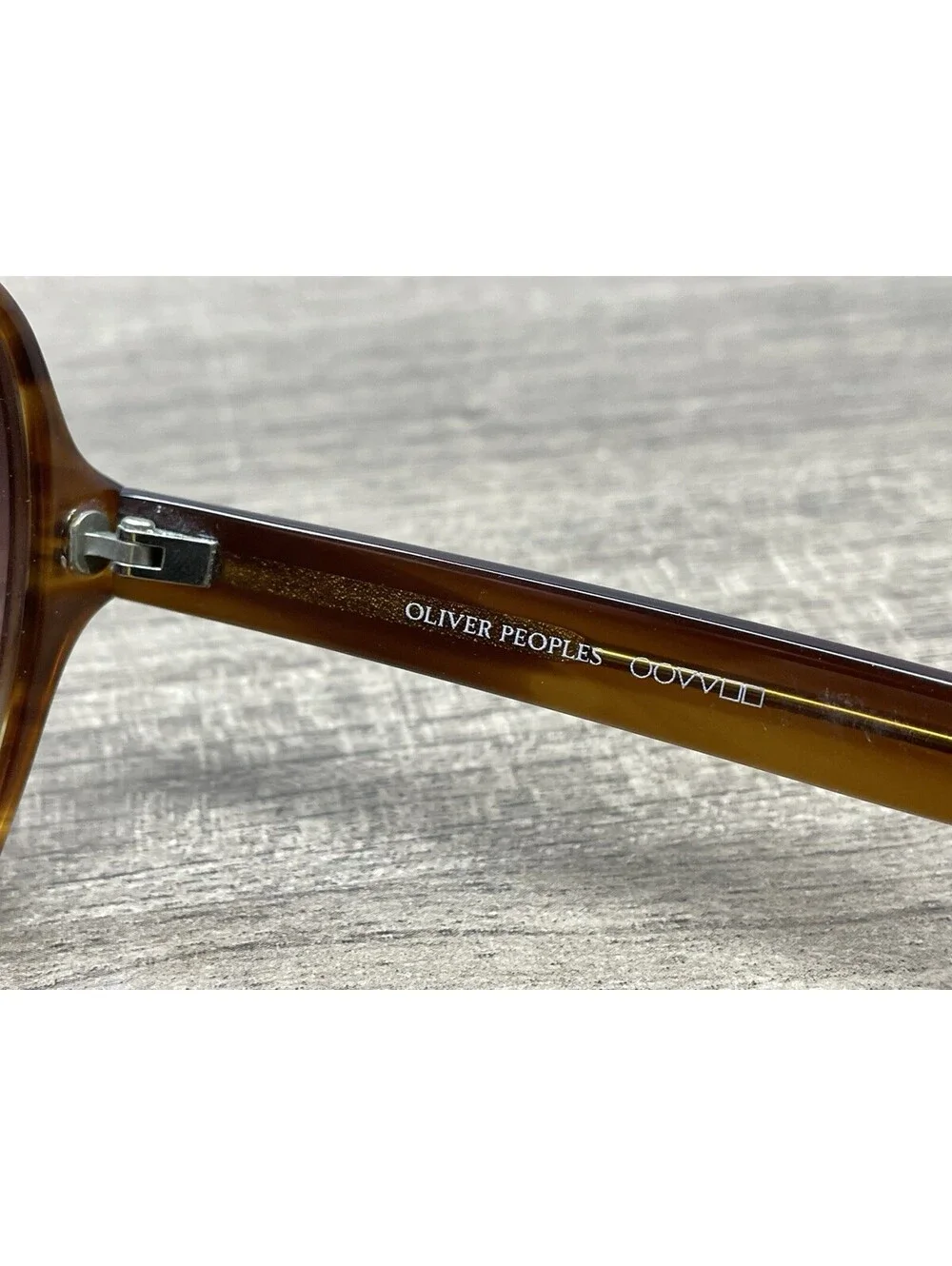 OLIVER PEOPLES CRAVE SYC 64[]11-135 OVERSIZED BROWN SUNGLASSES JAPAN FRAME ONLY